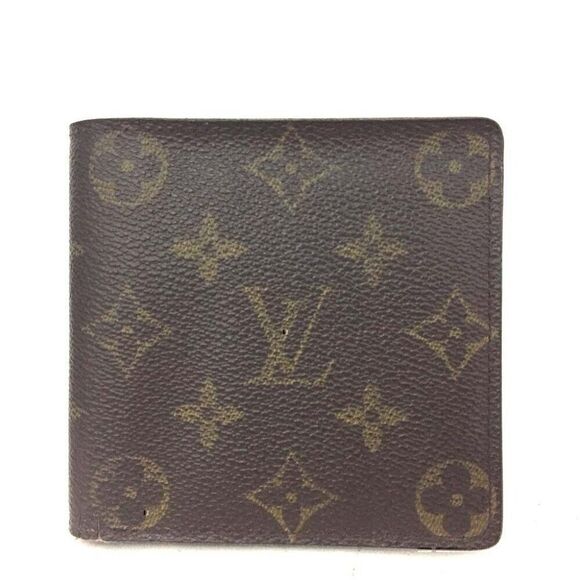 ❤️ Louis Vuitton Monogram Portefeiulle Marco Bifold Wallet /3S0681 - Picture 1 of 8